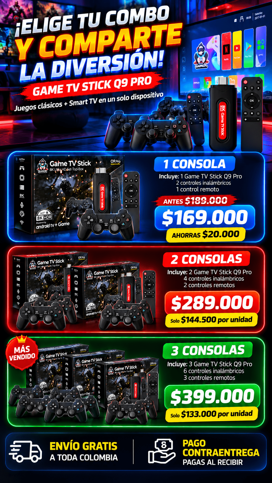 CONSOLA Q9 PRO